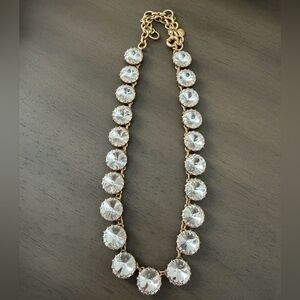 J.Crew Gold and Crystal Statement Necklace